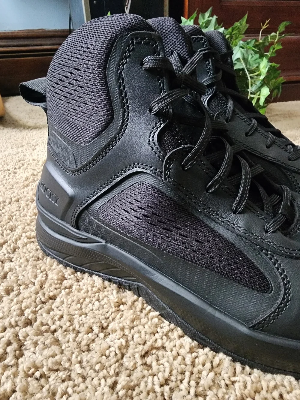 Rocky Black Super Cop Ultra Lightweight Tactical Lace-Up Boots